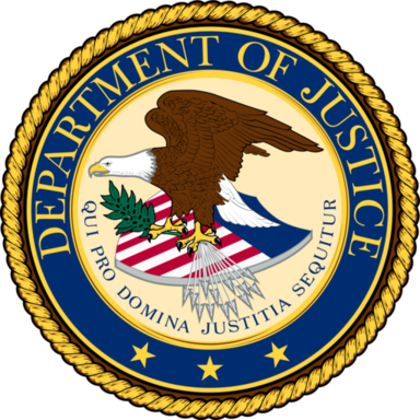 Siegel des Department of Justice San Andreas